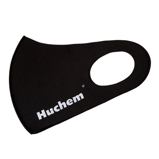 Huchem Wiederverwendbare Hygienemaske schwarz | Mund-Nasen-Maske aus Stoff | waschbar