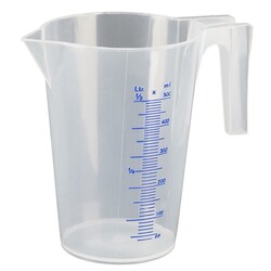 Messbecher 5 L Kunststoff | mit Skala | beständig gegen Öle und Säuren