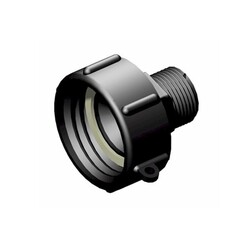 IBC-Adapter DIN 61 (S60x6) auf 1 Zoll Außengewinde | PP-GF | mit Dichtung