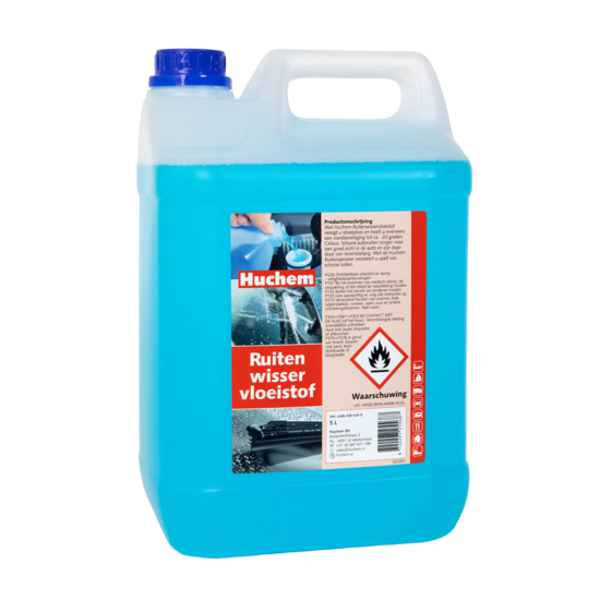 Huchem Scheibenwaschflüssigkeit | 5L | Scheibenreiniger | -15 °C | Winter | Frostschutz