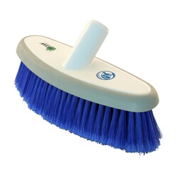 Auto- und Bootswaschbürste 26 cm mit Wasserdurchlauf | weiche Rilsan-Fasern | blau