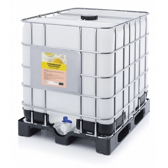 Huchem Zitronensäure 50 % Lösung Lebensmittelqualität E330 | IBC 1250 kg | Entkalker, Säureregulator