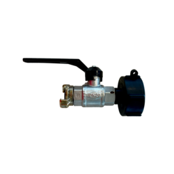 IBC-Adapter mit Kugelhahn und Geka-Kupplung 3/4 Zoll | absperrbar | für Schlauch und Pumpe