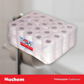 Huchem Toilettenpapier 2-lagig Premium | 40 Rollen à 400 Blatt | 10 x 4 Rollen Zellstoff