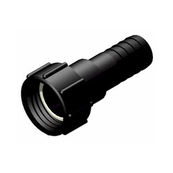 IBC-Adapter DIN 61 (S60x6) auf Schlauchtülle 1 1/2 Zoll (38 mm) | Innengewinde | PP-GF