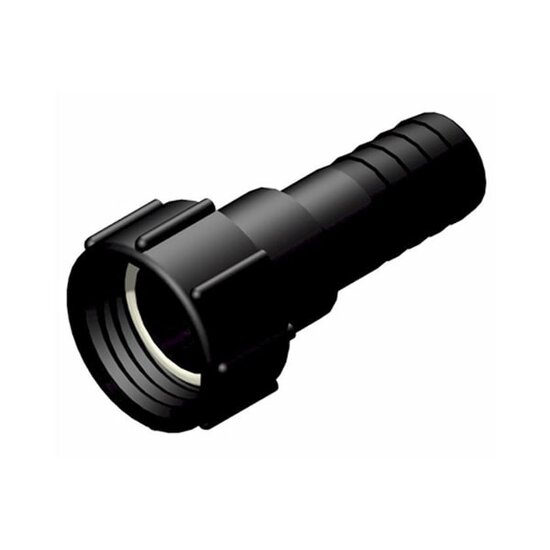 Huchem IBC-Adapter DIN 61 (S60x6) auf Schlauchtülle 1 1/2 Zoll (38 mm) | Innengewinde | PP-GF