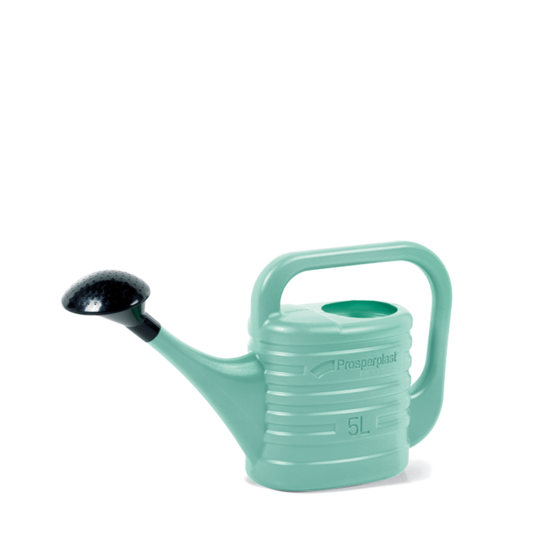 Huchem Gießkanne EOS 5 L | Kunststoff grün | mit Brauseaufsatz | ergonomisch