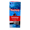 Huchem Teststreifen 6 in 1 für Pool, Whirlpool & Spa | 50 Stück | pH, Chlor, Alkalinität