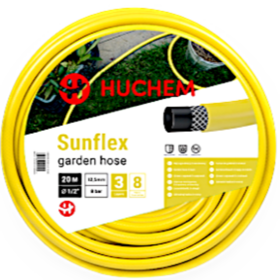 Gartenschlauch 3/4 Zoll 25 m | 3-lagig, verstärkt | 8 bar Arbeitsdruck