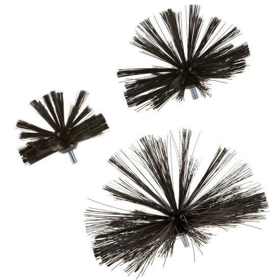 Huchem Power Drill Brush | Kehrbürste für flexible Welle | Luftkanalreinigung