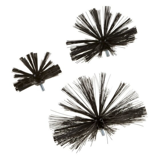 Huchem Power Drill Brush | Kehrbürste für flexible Welle | Luftkanalreinigung