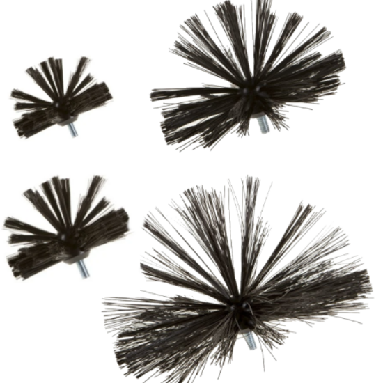 Huchem Power Drill Brush | Kombi-Set | 70–250 mm | Set mit 4 Bürsten