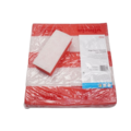 Huchem Scheuerschwamm mit Griff rot/weiß 140 x 70 x 42 mm | 10 Stück | kratzfrei