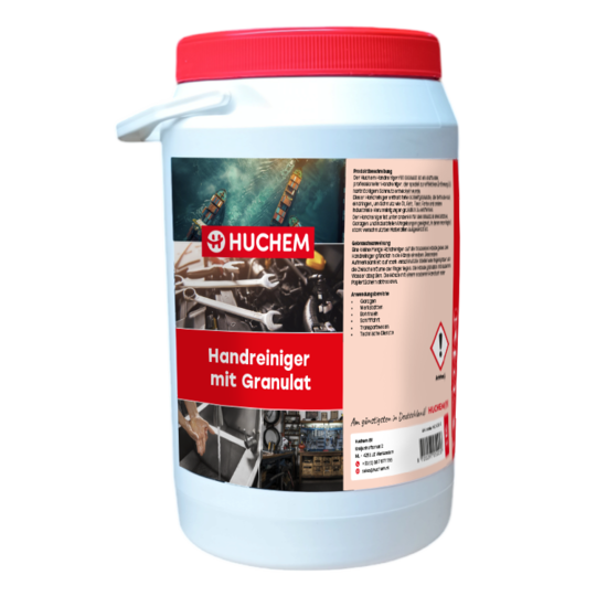 Huchem Handreiniger | 3 L | Garagenseife mit Körnung | Industrielle Handseife | Werkstatt | Garage