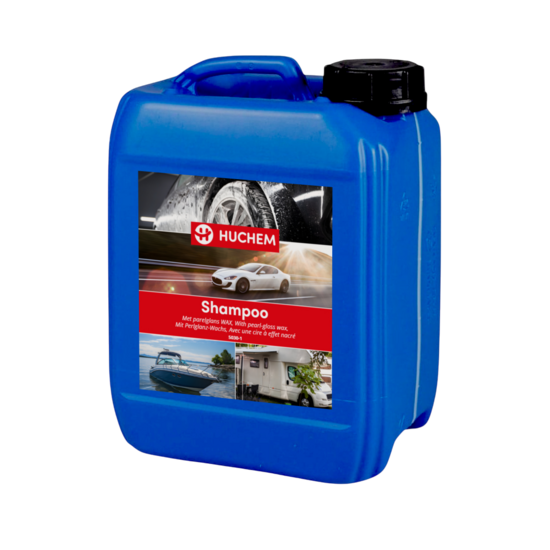 Huchem Advanced Shampoo mit Wachs | 5L | Auto | PKW | Boot | Fahrrad | Motorroller | Park & Garten