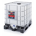 Huchem Glasreiniger Glashelder | 1000 L IBC | gebrauchsfertig, Multifunktions-Schnellreiniger auf Alkoholbasis