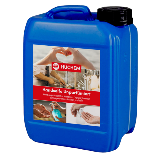Huchem Handseife unparfümiert | 5 L |  Lebensmittel | Hygiene | Ohne Duft und Farbe