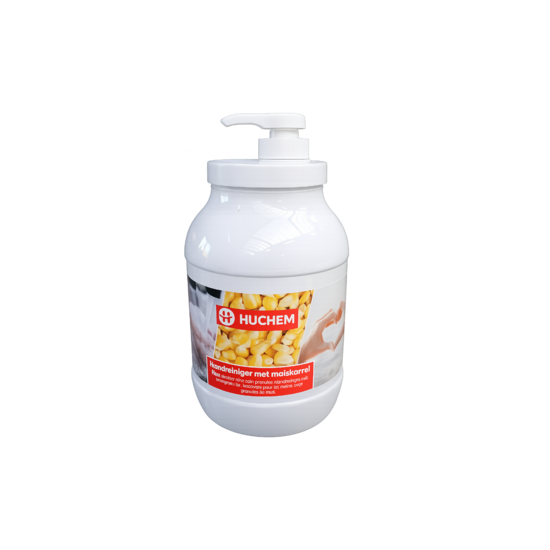 Huchem Garagenseife mit Maiskorn 3L (Professioneller Handreiniger) – inkl. Pumpe