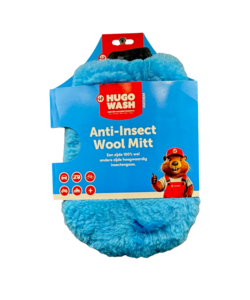 Anti-Insekten-Wollhandschuh | Hugo Wasch | Wolle & Insektengitter Waschhandschuh | 2-in-1 | für Auto, Camper, Boot, Motorrad & Fahrrad