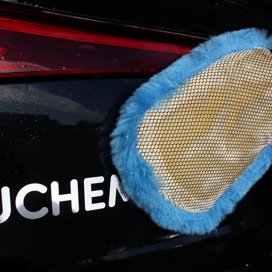 Huchem Anti-Insekten-Wollhandschuh | Hugo Wasch | Wolle & Insektengitter Waschhandschuh | 2-in-1 | für Auto, Camper, Boot, Motorrad & Fahrrad