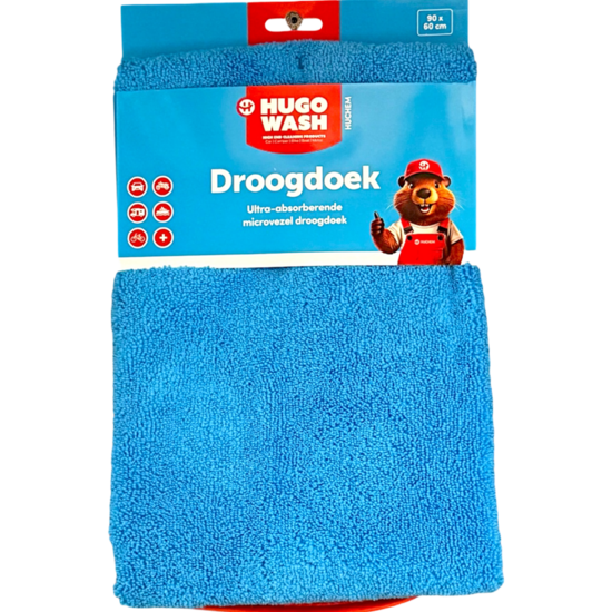 Huchem Trockentuch – 90 × 60 cm | Ultra-saugstark & fusselfrei | Hugo Wasch