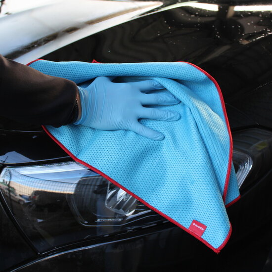 Huchem  Trockentuch | Gewebtes Sandwich | M 40 × 60 cm | Schnell trocknendes, kratzfreies Mikrofasertuch | Hugo Wasch