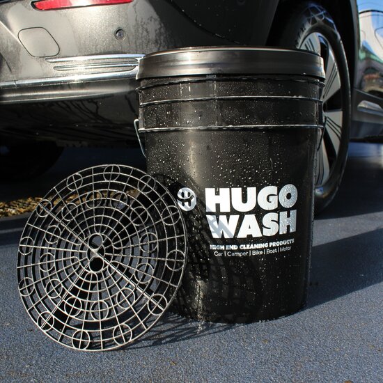 Huchem Eimer | Autowascheimer | 20 L | Hugo Wasch | inkl. Einsatzgitter | Detailing-Eimer