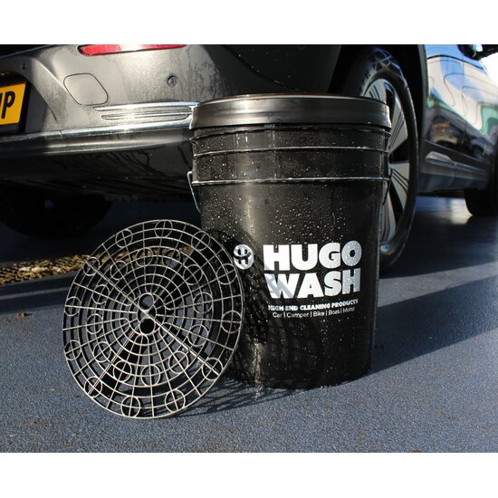 Huchem Eimer | Autowascheimer | 20 L | Hugo Wasch | inkl. Einsatzgitter | Detailing-Eimer