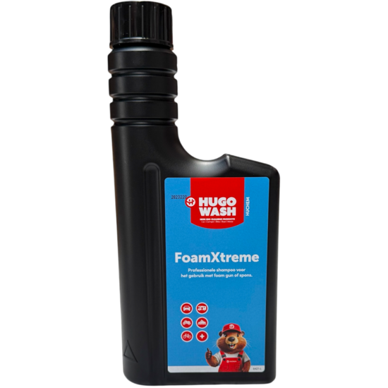Huchem Autoshampoo | 0,5 L | FoamXtreme | Ultimative Schaummischung für glänzenden Lack | Konzentrat | Hugo Wasch