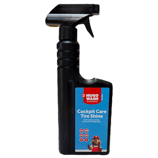Huchem All-in-One Innen- & Glanzreiniger 0,5 L | Cockpitpflege | Reifenpflege | Hugo Wasch