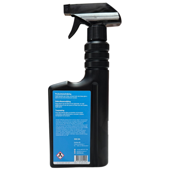 Huchem All-in-One Innen- & Glanzreiniger 0,5 L | Cockpitpflege | Reifenpflege | Hugo Wasch