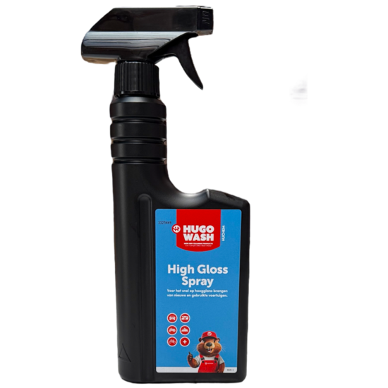 Huchem Hochglanz-Spray, 0.5 L | Wachs, das ultimative Autoglanz- & Schutzspray | Hugo Wasch