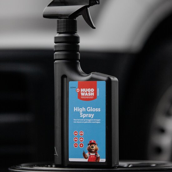 Huchem Hochglanz-Spray, 0.5 L | Wachs, das ultimative Autoglanz- & Schutzspray | Hugo Wasch