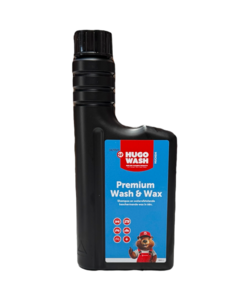 Wasch- & Wachs-Shampoo | 0,5 L | 2-in-1 Autoshampoo mit Wachs und wasserabweisender Wirkung | Premium Hugo Wasch
