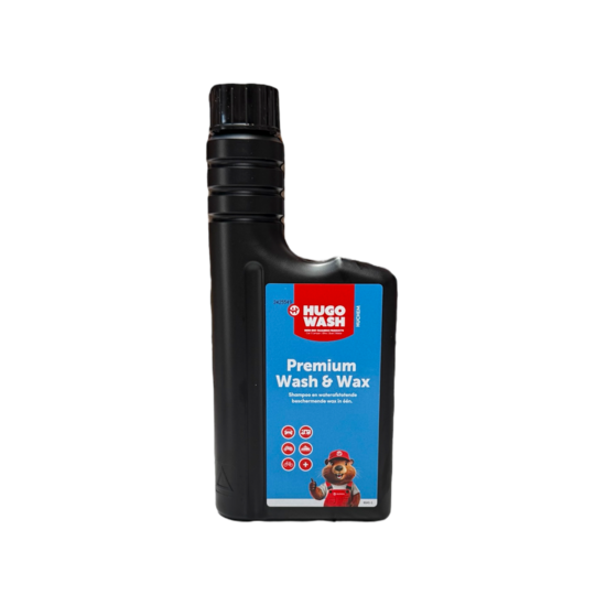 Huchem Wasch- & Wachs-Shampoo | 0,5 L | 2-in-1 Autoshampoo mit Wachs und wasserabweisender Wirkung | Premium Hugo Wasch