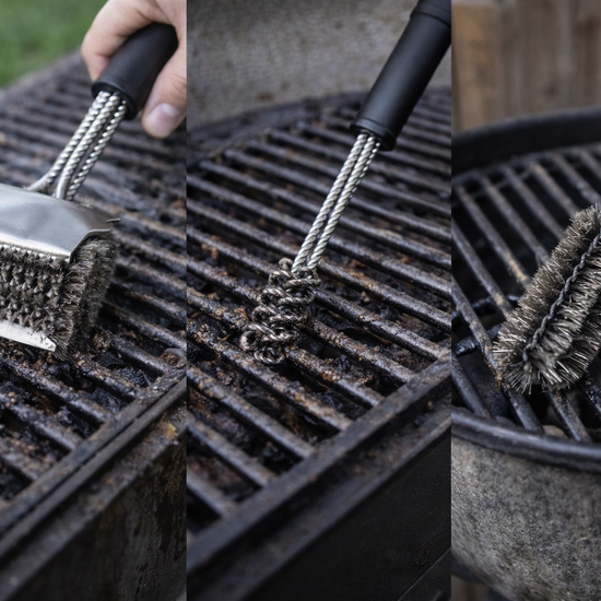 Huchem BBQ Reinigungsbürsten-Set – 3-teiliges Grillbürsten-Set für Grillroste | Huchem