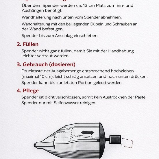 Huchem Spender für Handwaschpaste 660S | Pender Klassik Holzmehlpaste Spender | Professioneller Werkstattspender