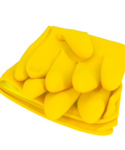 Haushaltshandschuhe – 1 Paar, Latex, Gelb – Größe M – robuste Reinigungshandschuhe