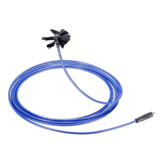 Huchem EcoFlex Compact | Antriebsschaft + 1 x Bürste 140 mm und 2 x Wischtücher 150 mm | Schaft | Flexibler Schaft | Luftkanalreiniger