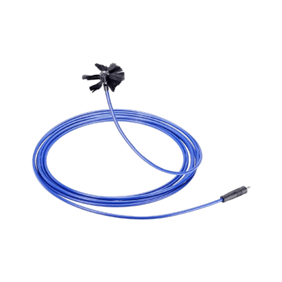 Huchem EcoFlex Compact | Antriebsschaft + 1 x Bürste 140 mm und 2 x Wischtücher 150 mm | Schaft | Flexibler Schaft | Luftkanalreiniger