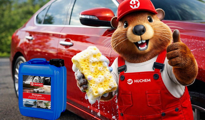Auto waschen? Verwenden Sie das Autoshampoo von Huchem!