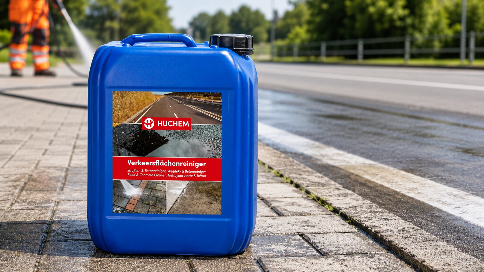 Verkehrsflächen reinigen: So werden Asphalt und Beton wieder strahlend sauber