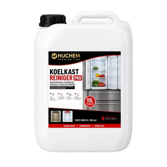 Huchem PRO-line Kühlschrankreiniger Pro 10L | Professioneller Hygienereiniger für Kühlschrank, Kühlzelle & Kühlmöbel