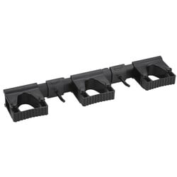 Vikan Hygienisches Hi-Flex Wandhaltersystem | 3 Klemmen + 2 Haken