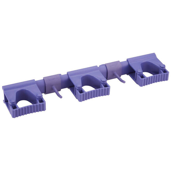 Vikan Vikan Hygienisches Hi-Flex Wandhaltersystem | 3 Klemmen + 2 Haken