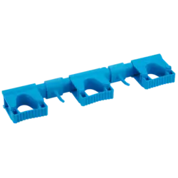 Vikan Hygienisches Hi-Flex Wandhaltersystem | 3 Klemmen + 2 Haken