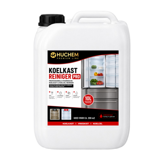 Huchem PRO-line Kühlschrankreiniger Pro 10L | Professioneller Hygienereiniger für Kühlschrank, Kühlzelle & Kühlmöbel