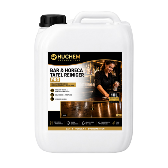 Huchem PRO-line Bar- & Gastro-Tischreiniger Pro | Professioneller Oberflächenreiniger | 10-L-Kanister
