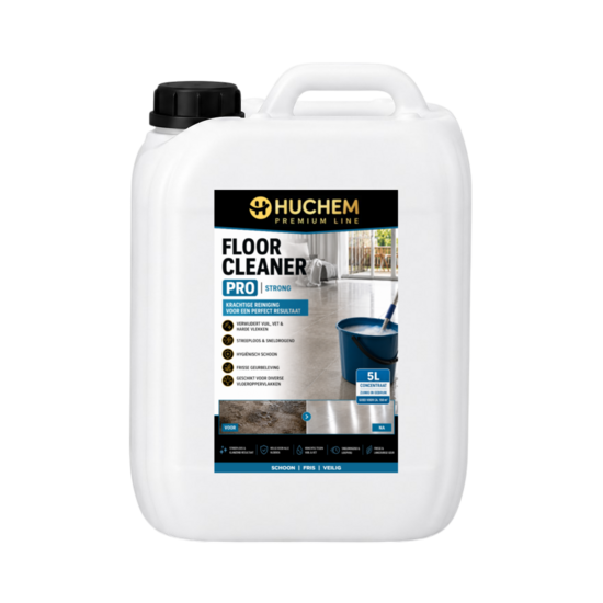 Huchem PRO-line Floor Cleaner Premium | Strong | Pro | Kraftvoller Bodenreiniger | 5-L-Kanister