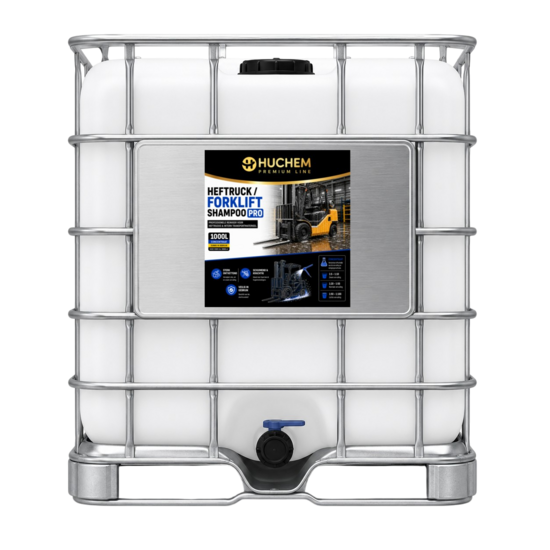 Huchem Staplerreiniger Forklift Shampoo Pro | 1000 L IBC | industrieller Reiniger für Gabelstapler und Lagerfahrzeuge